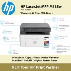 HP LaserJet MFP135W 4ZB83B